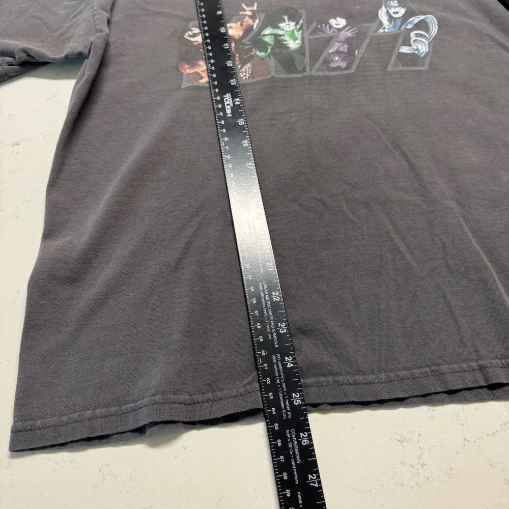Vtg 2000 M&O Knits KISS Band Tee Mens Large Farewell Tour Graphic T-Shirt‎